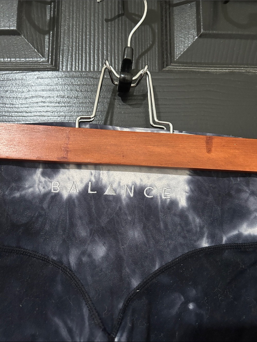 Balance Athletica Black & White Tie-Dye High-Rise Leggings